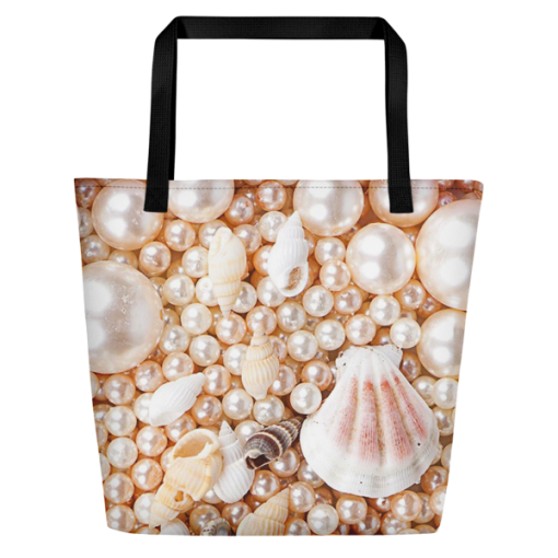 Pearls Seashell Beach bag