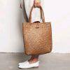 Bohemian Rattan Large Straw Tote Bag