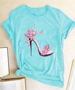 High-Heel Shoes Print T-Shirt