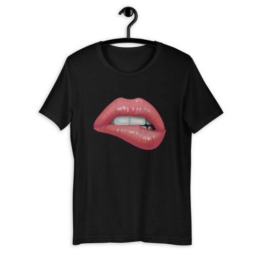 Cute Lipstick Sexy Kiss Pink Lips T-Shirt 