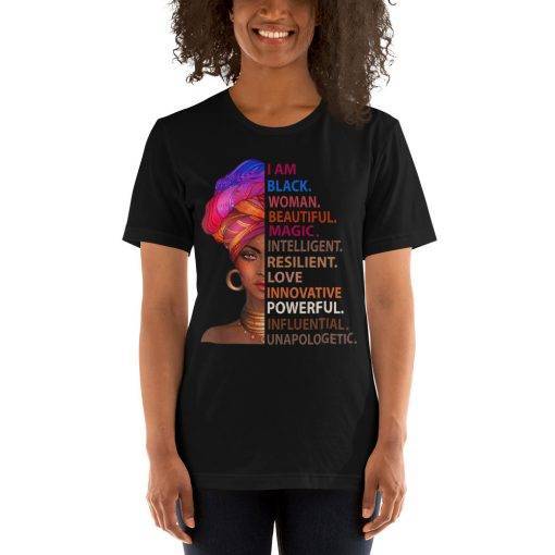 I Am Black Beautiful Black Girl Magic T-Shirt