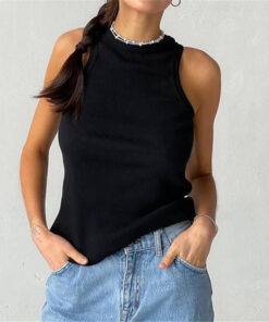 Women’s Ribbed Knitted Top