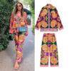 Vintage Print Women’s Suit