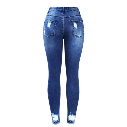 Women’s Blue Ripped Skinny Jeans